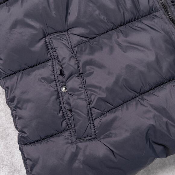 Old Navy Black Puffer Vest Full Zip Pockets Womens Size L - Picture 7 of 9